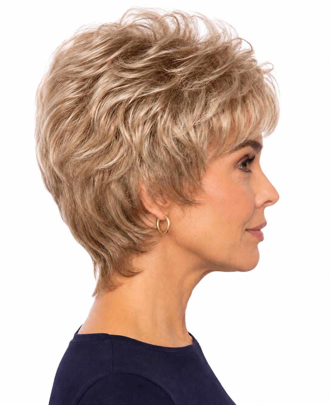 Peluca oncologica de pelo corto. modelo sonsoles color sprinh honey