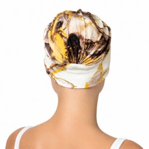 pañuelo oncologico vista trasera estampado
