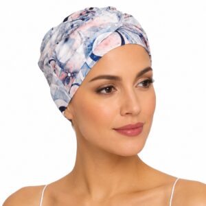 Turbante oncológico de bambú Playa Aguadilla para mujer